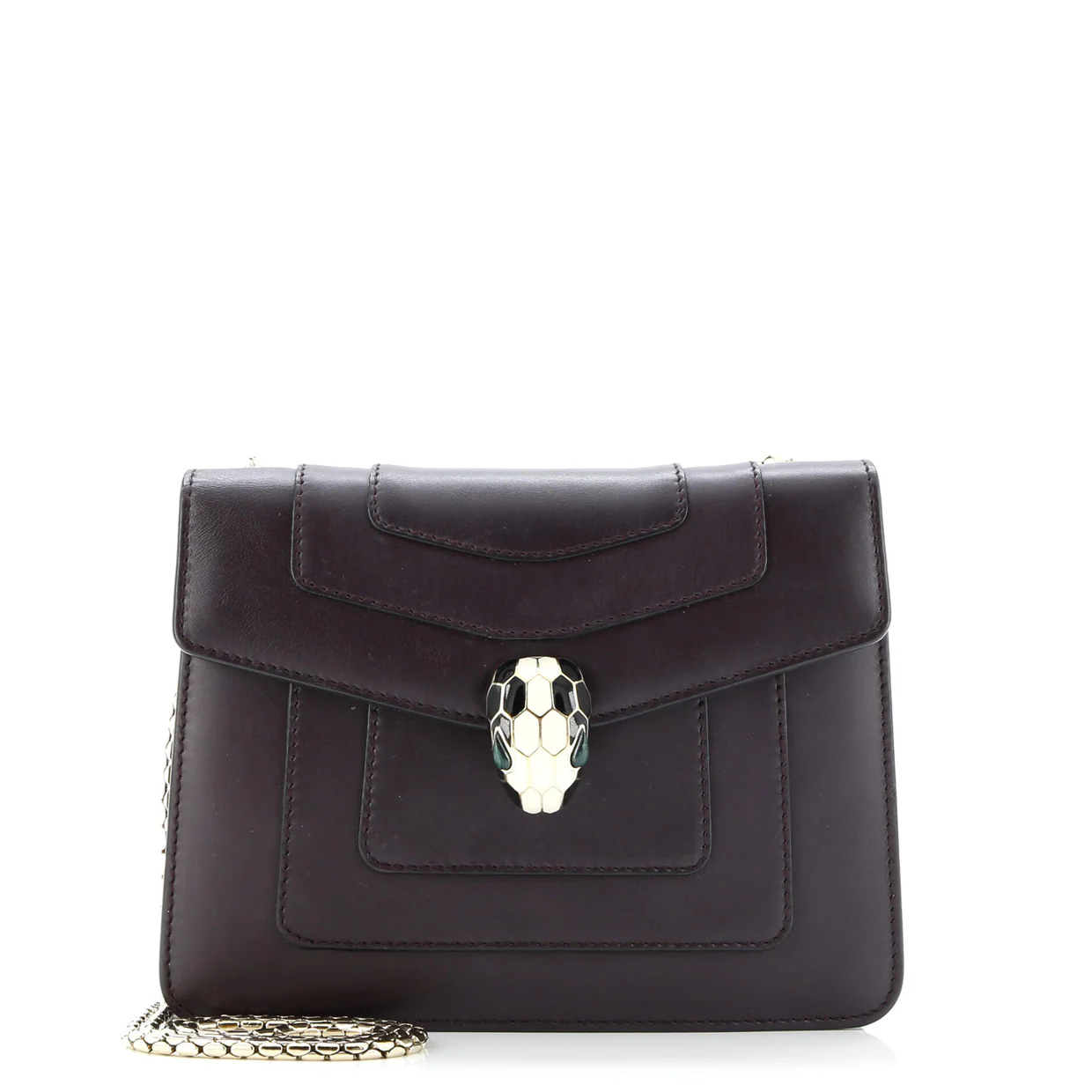 Serpenti Forever Square Shoulder Bag Leather Small - Deep Luxury