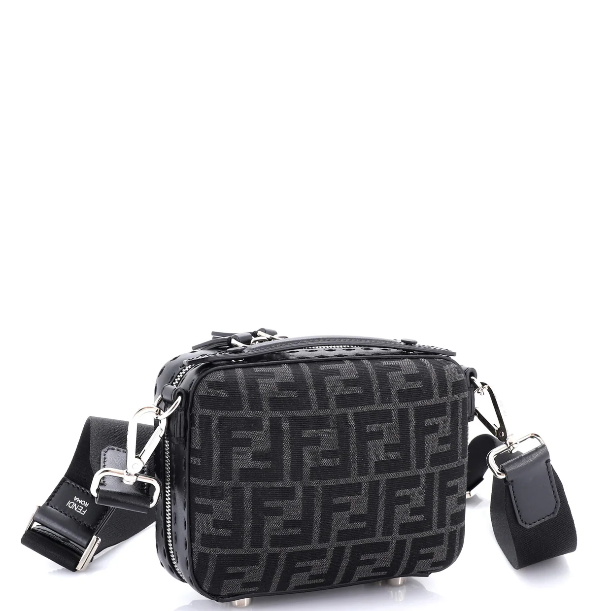 Suitcase Crossbody Bag Zucca Canvas Mini - Deep Luxury