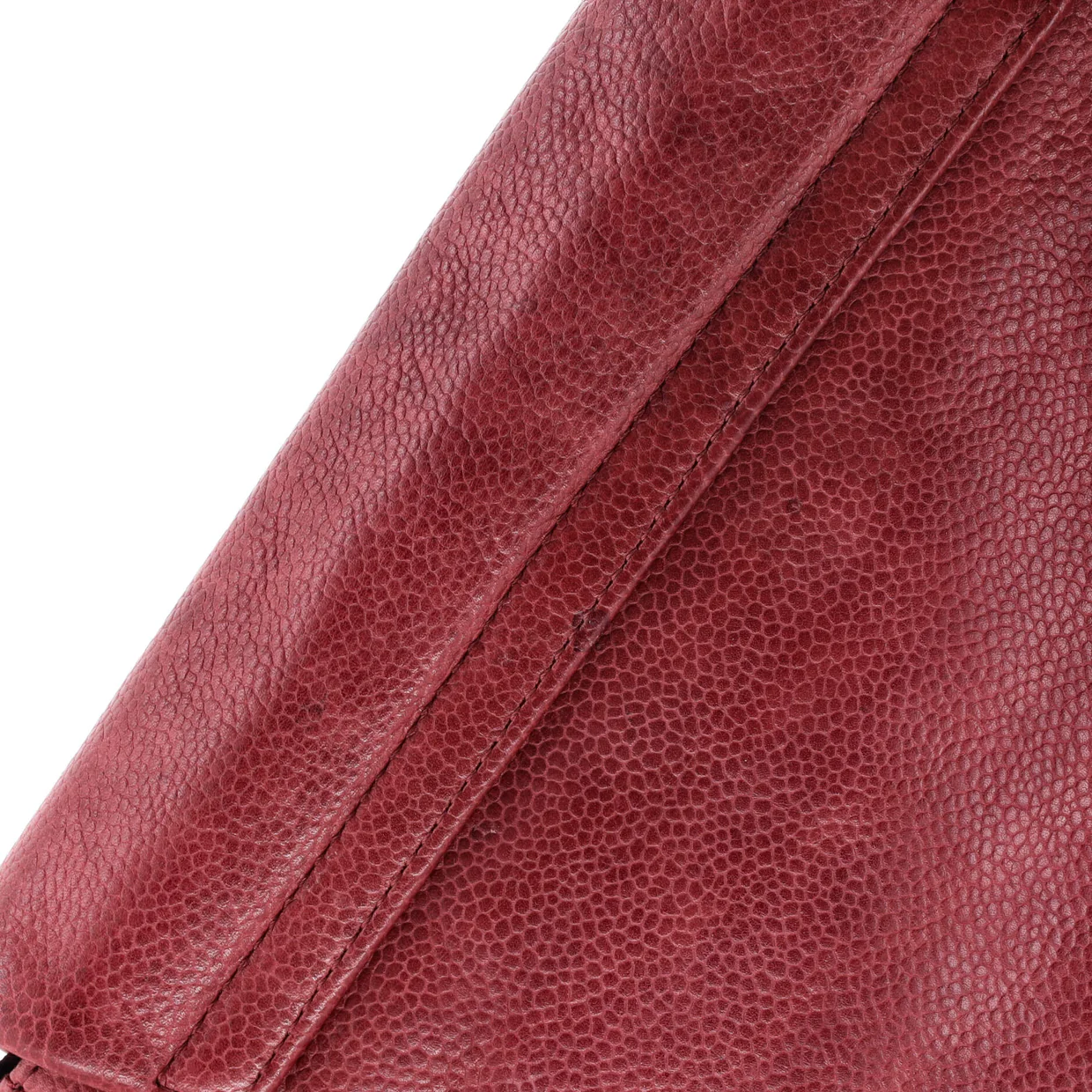 Half Moon Wallet on Chain Caviar - Deep Luxury