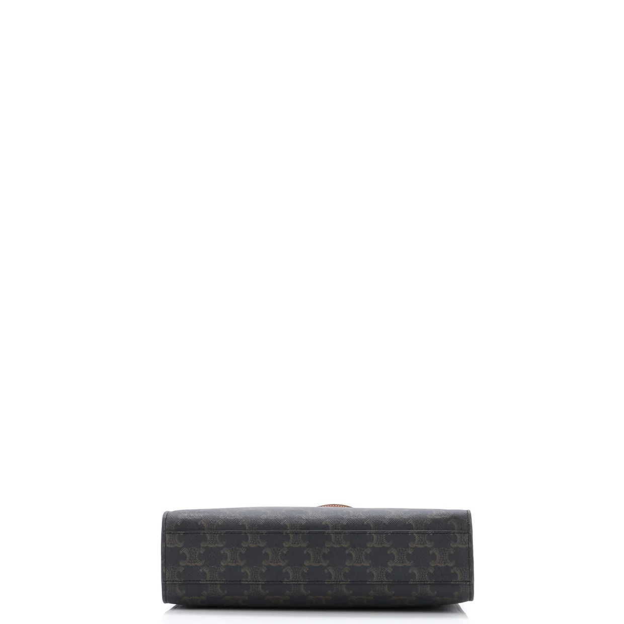 Vertical Cabas Tote Triomphe Coated Canvas Small - Deep Luxury