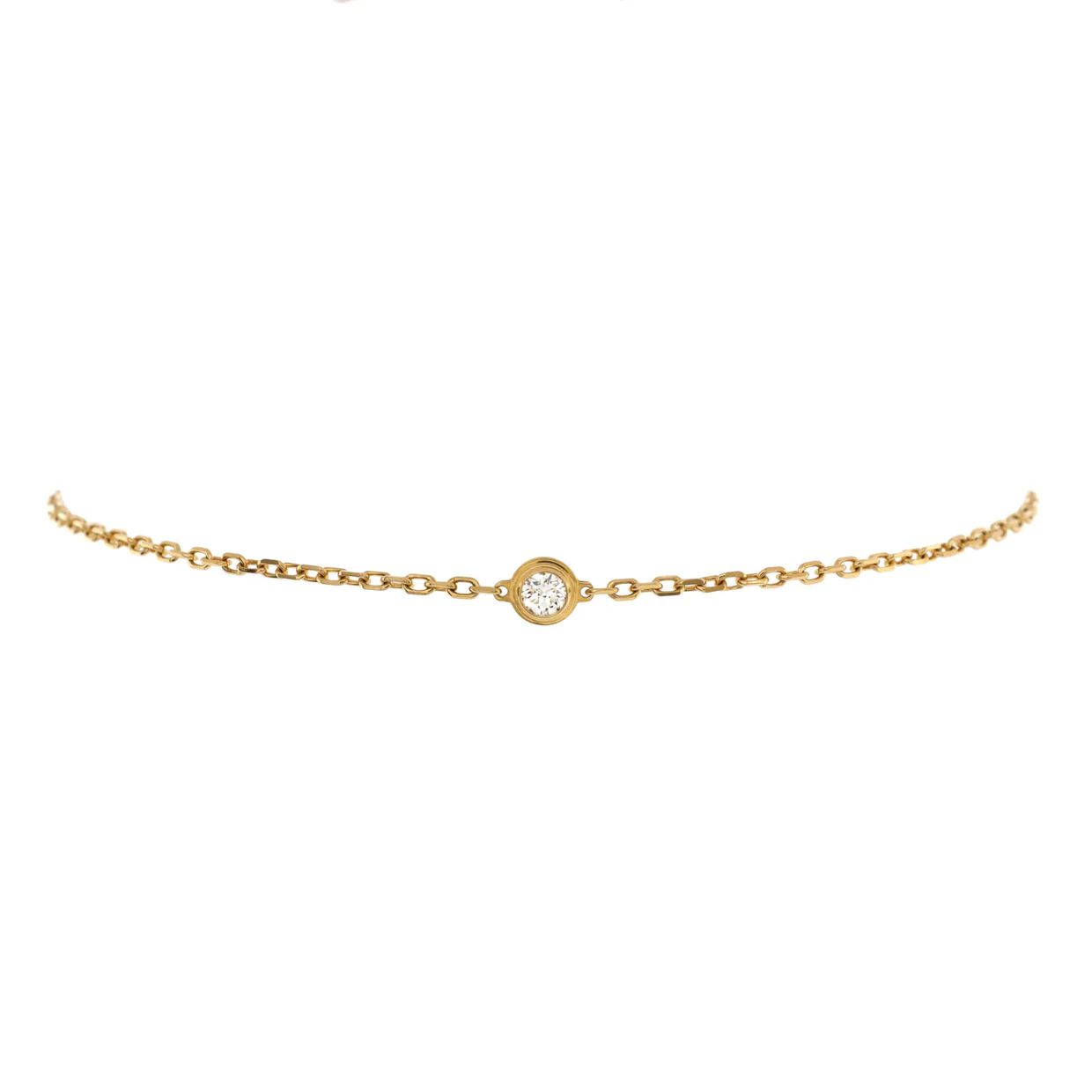 D'Amour Bracelet 18K Yellow Gold and Diamond Small - Deep Luxury