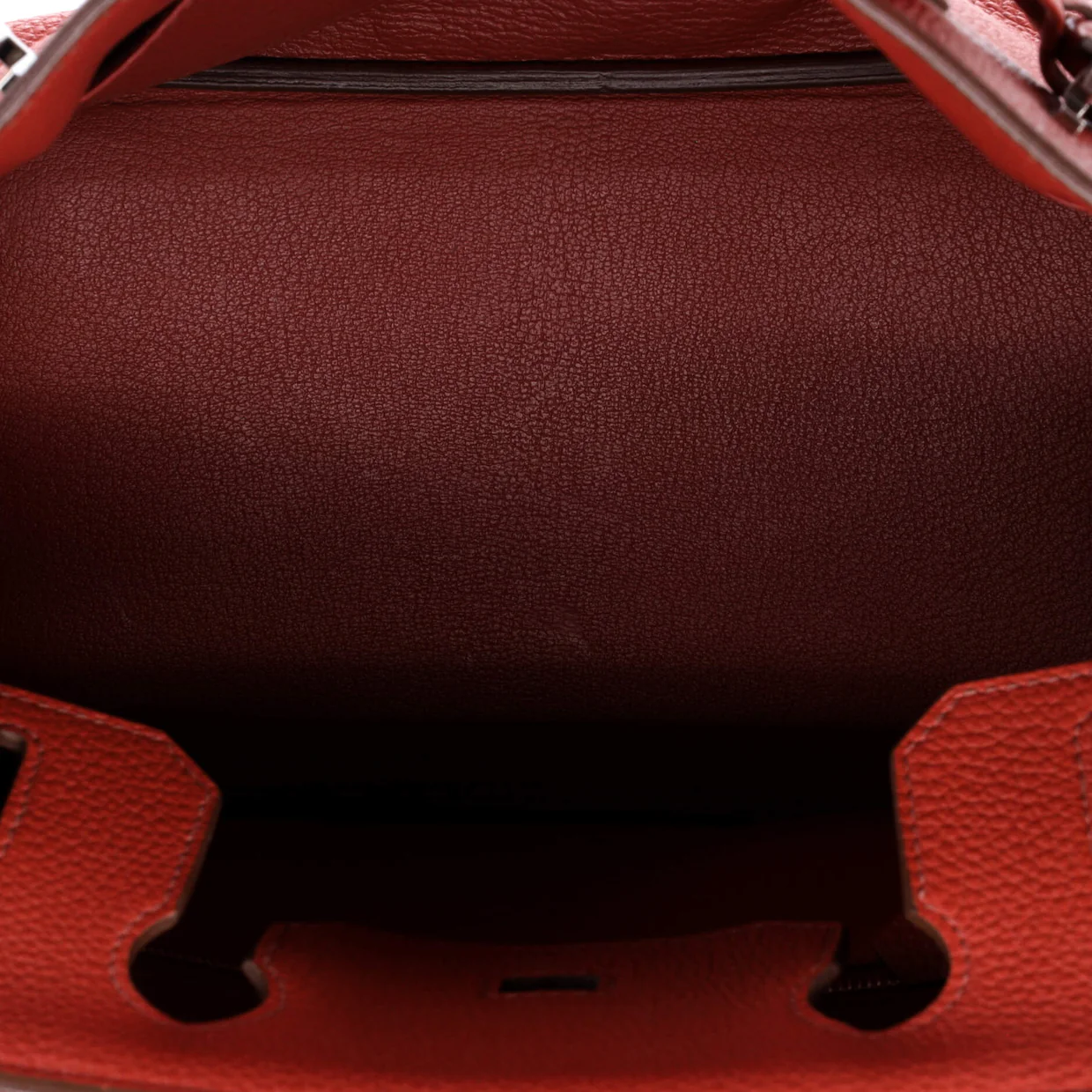 Birkin Handbag Rouge Garance Togo with Palladium Hardware 30 - Deep Luxury