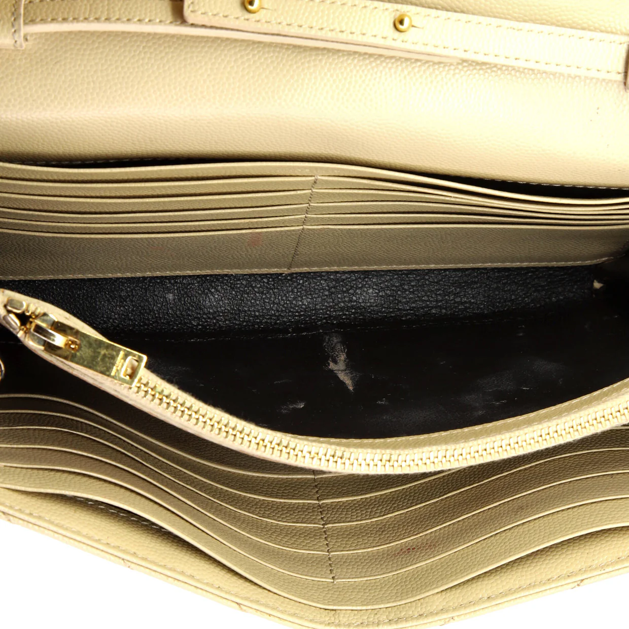 Classic Monogram Wallet on Chain Matelasse Chevron Leather Medium - Deep Luxury