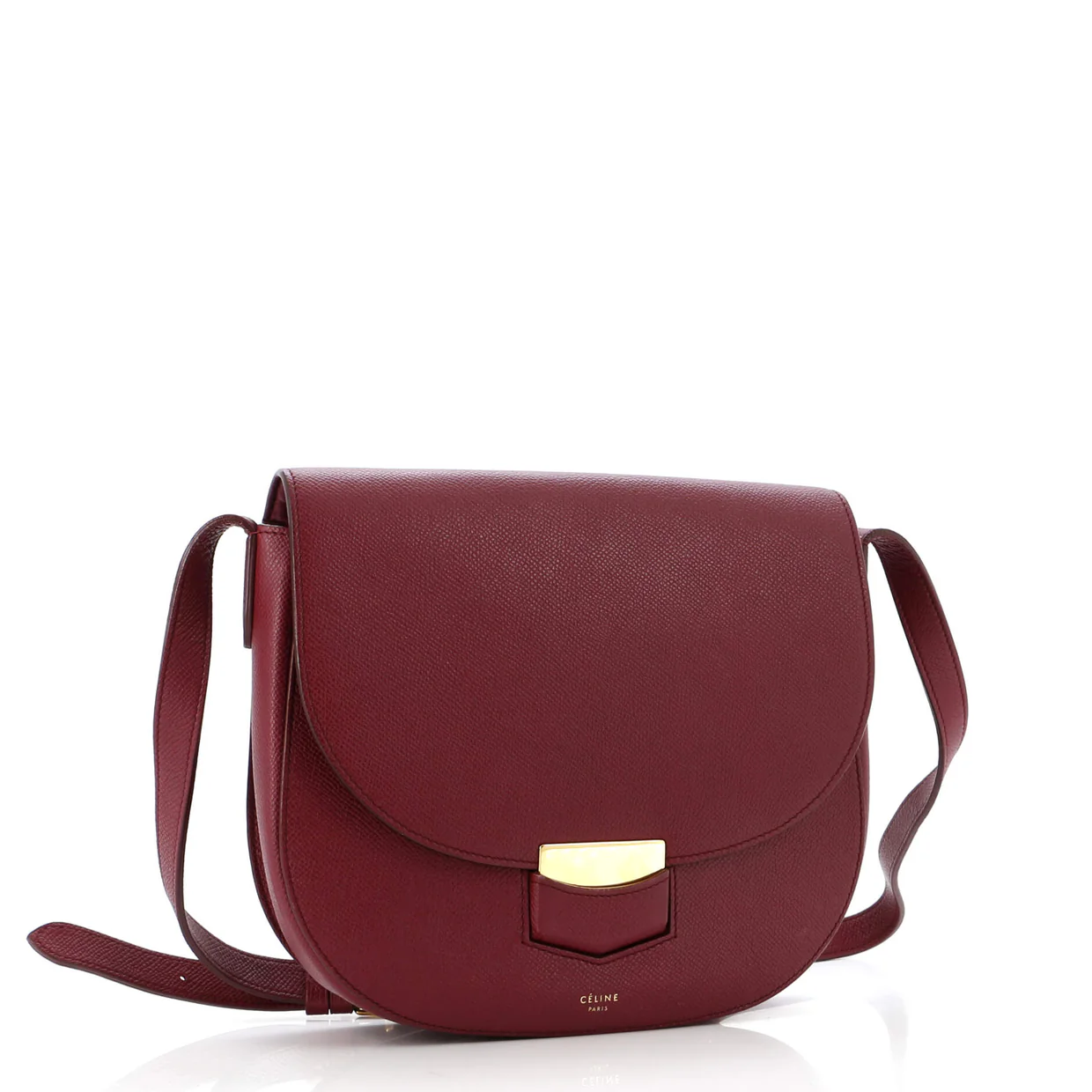 Trotteur Crossbody Bag Grainy Leather Medium - Deep Luxury