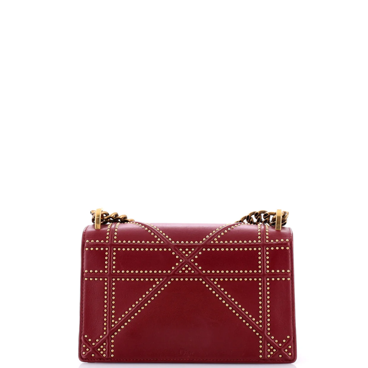 Diorama Flap Bag Studded Leather Small - Deep Luxury