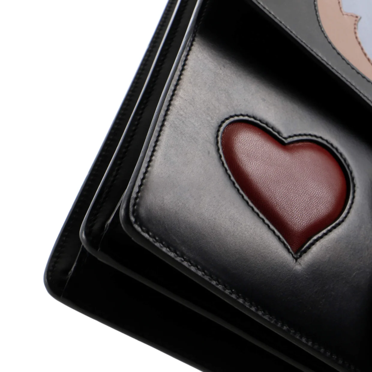 Web Heart GG Marmont Chain Shoulder Bag Leather Medium - Deep Luxury