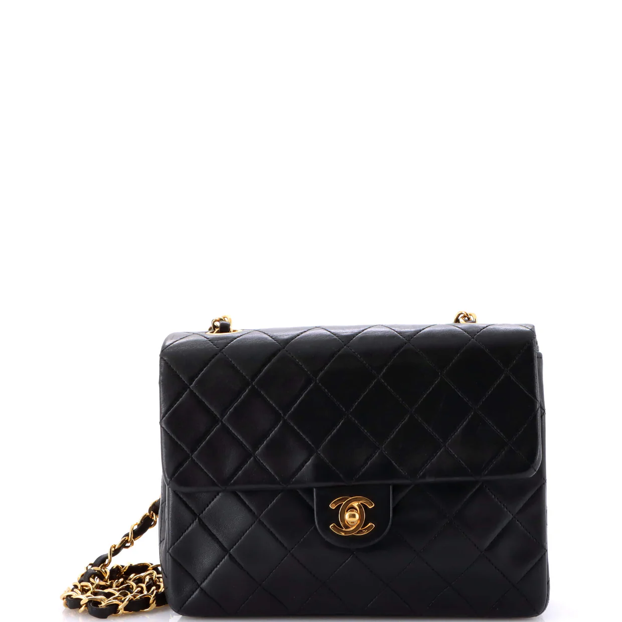 Vintage Square CC Flap Bag Quilted Lambskin Medium - Deep Luxury