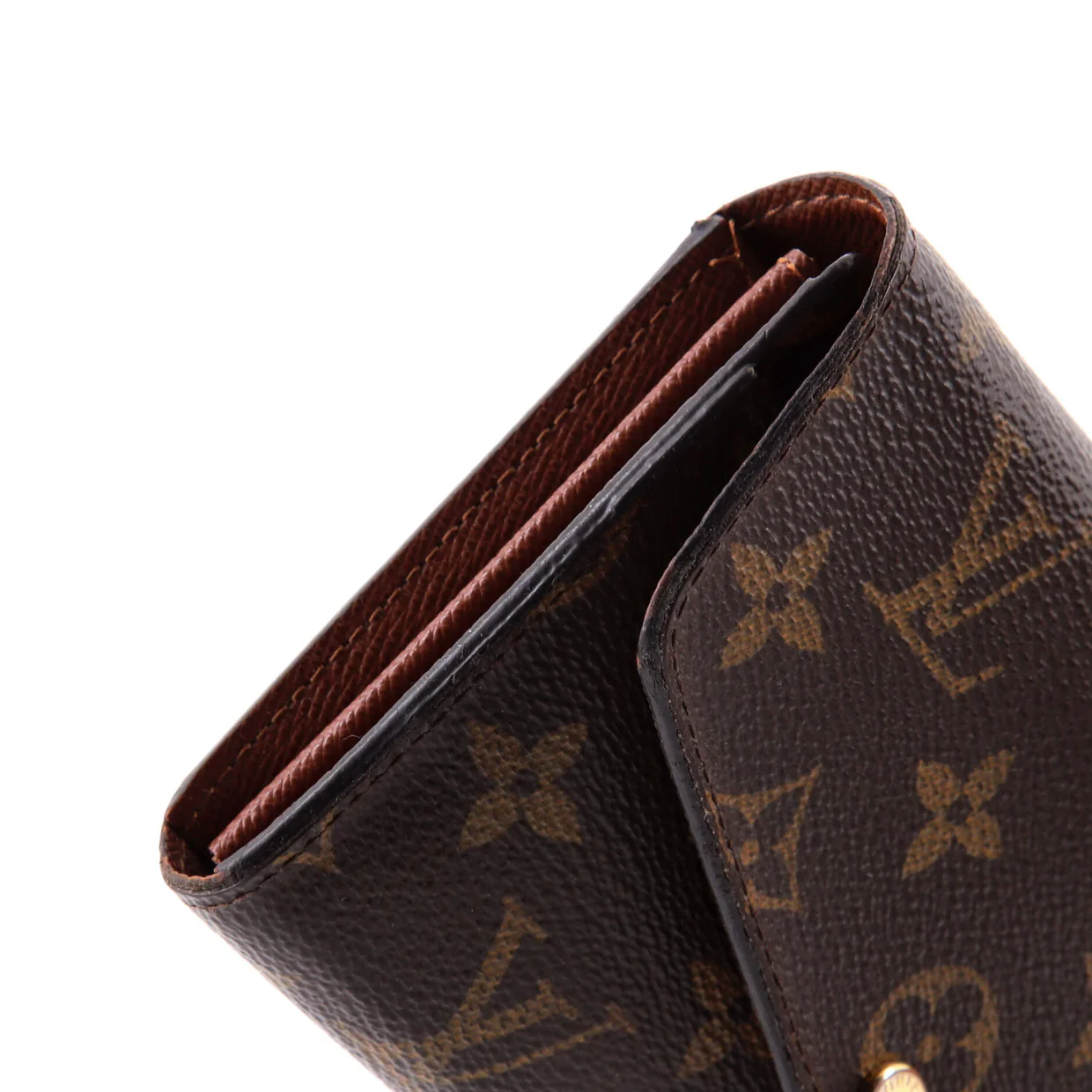 Compact Sarah Wallet Monogram Canvas - Deep Luxury