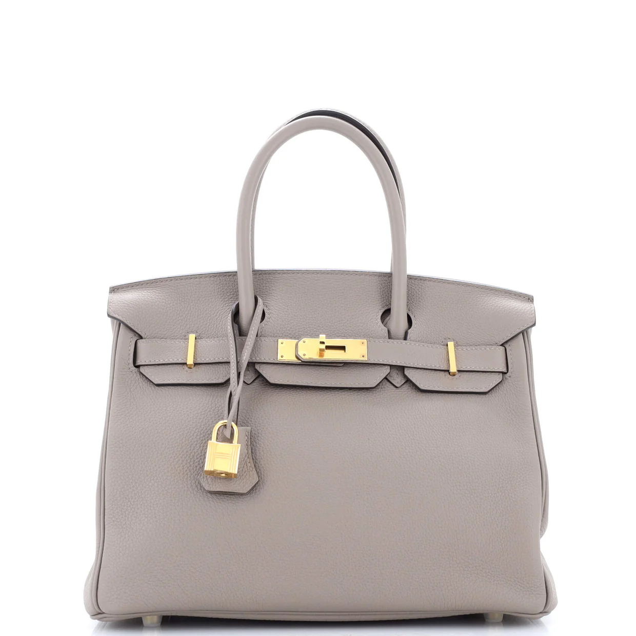 Birkin Handbag Grey Togo with Gold Hardware 30 - Deep Luxury