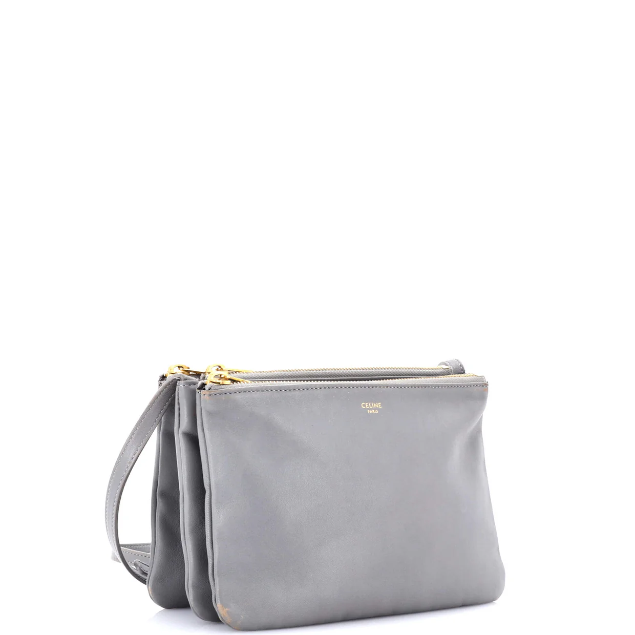 Trio Crossbody Bag Leather Small - Deep Luxury