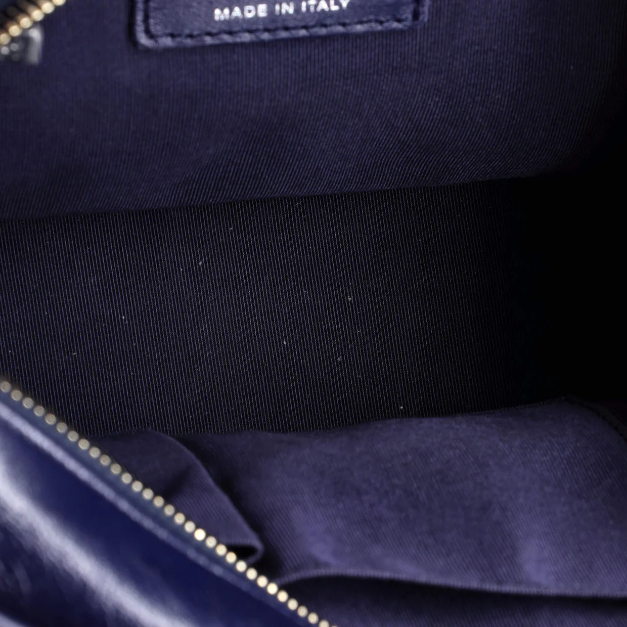 Gabrielle Hobo with Logo Handle Quilted Denim Small - Deep Luxury