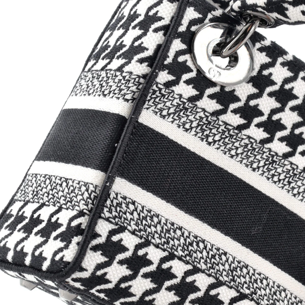Lady D-Lite Bag Embroidered Canvas Mini - Deep Luxury