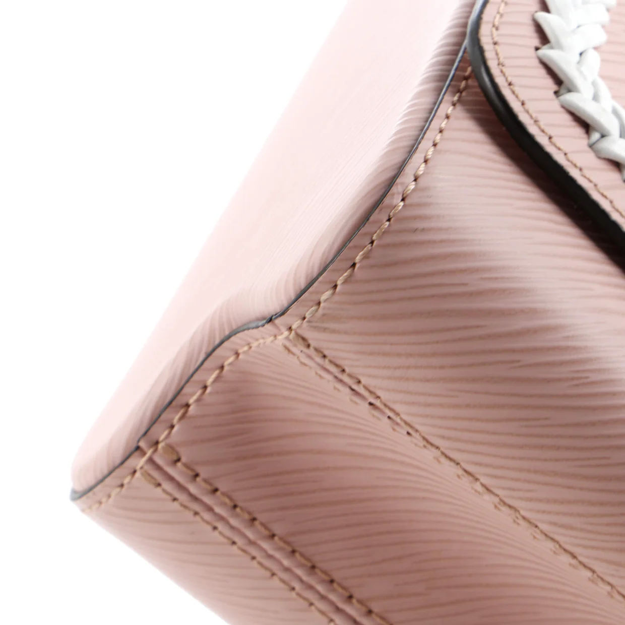 Twist Convertible Handbag Whipstitch Epi Leather MM - Deep Luxury