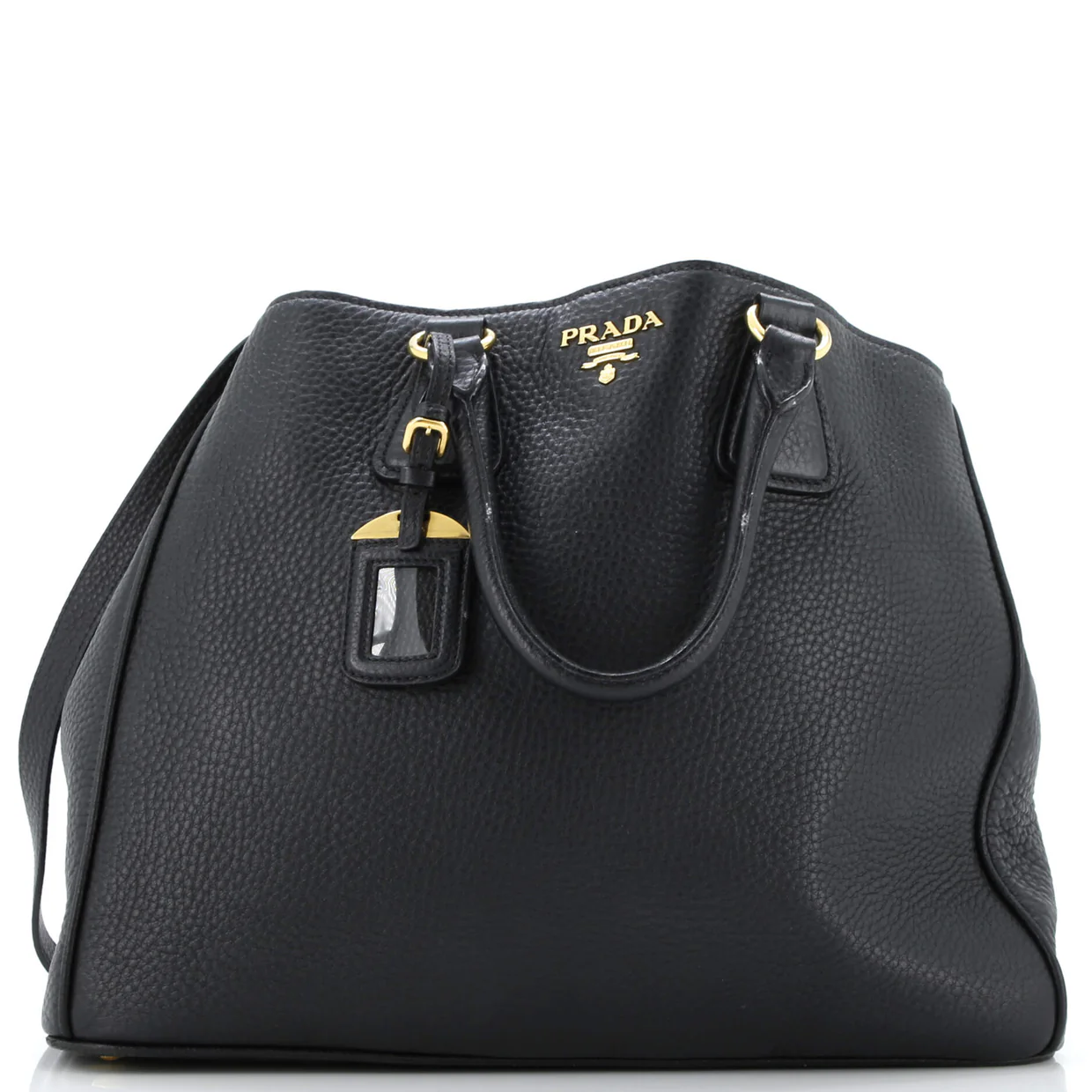 Convertible Open Tote Leather Large - Deep Luxury