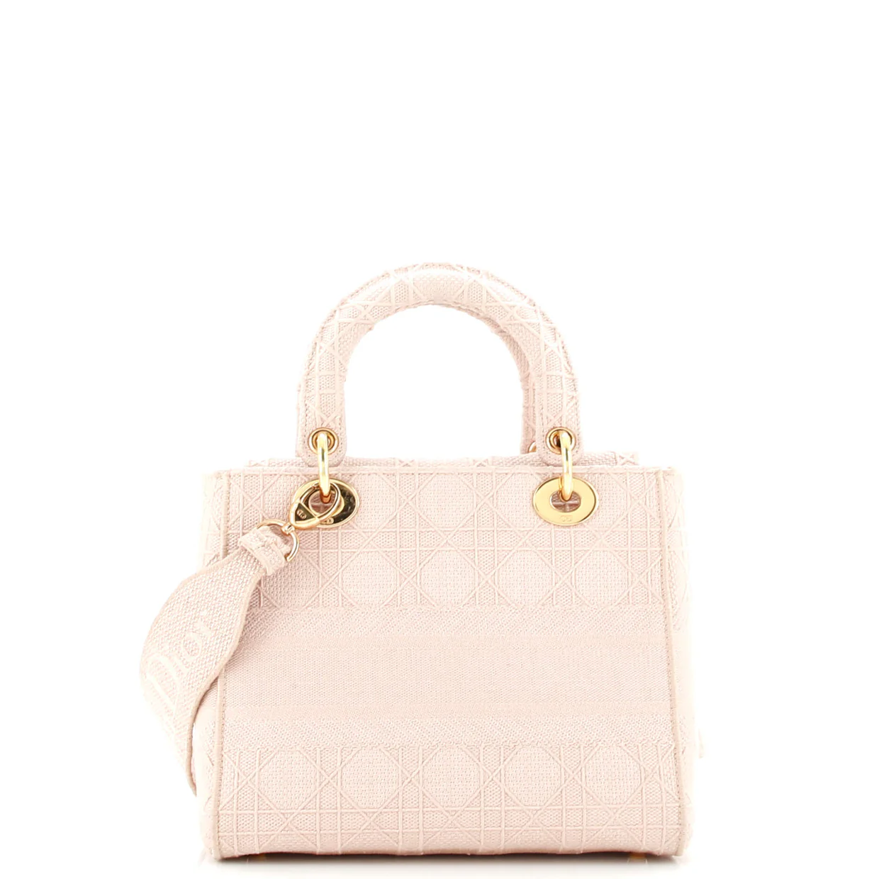 Lady D-Lite Bag Cannage Embroidered Canvas Medium - Deep Luxury