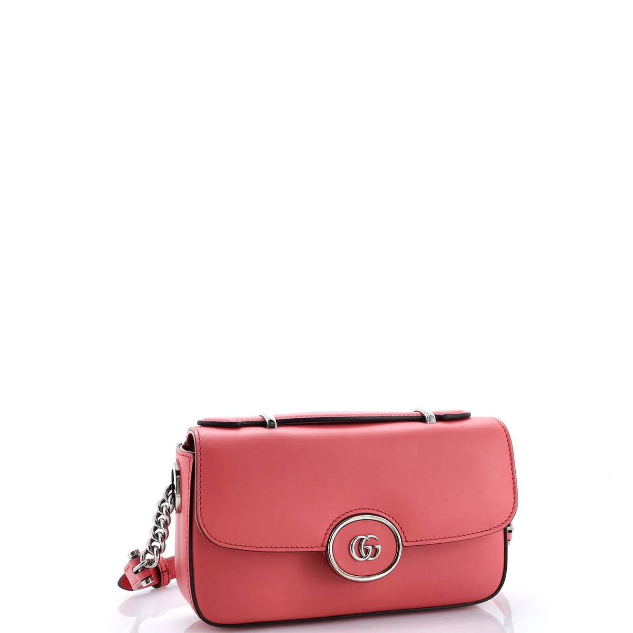 Petite GG Flap Shoulder Bag Leather Small - Deep Luxury