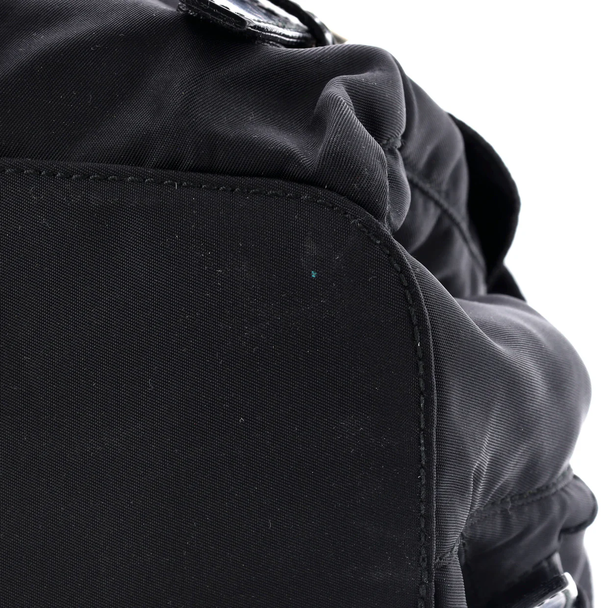 Vela Double Front Pocket Backpack Tessuto with Saffiano Leather Small - Deep Luxury