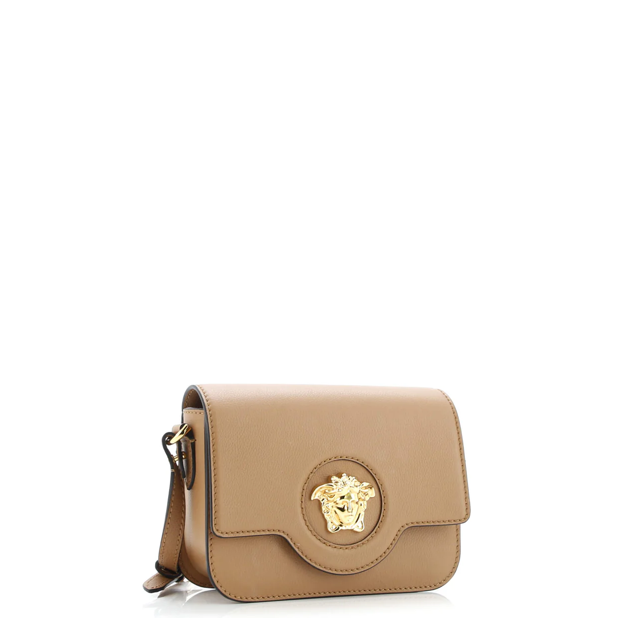 La Medusa Flap Shoulder Bag Leather Small - Deep Luxury