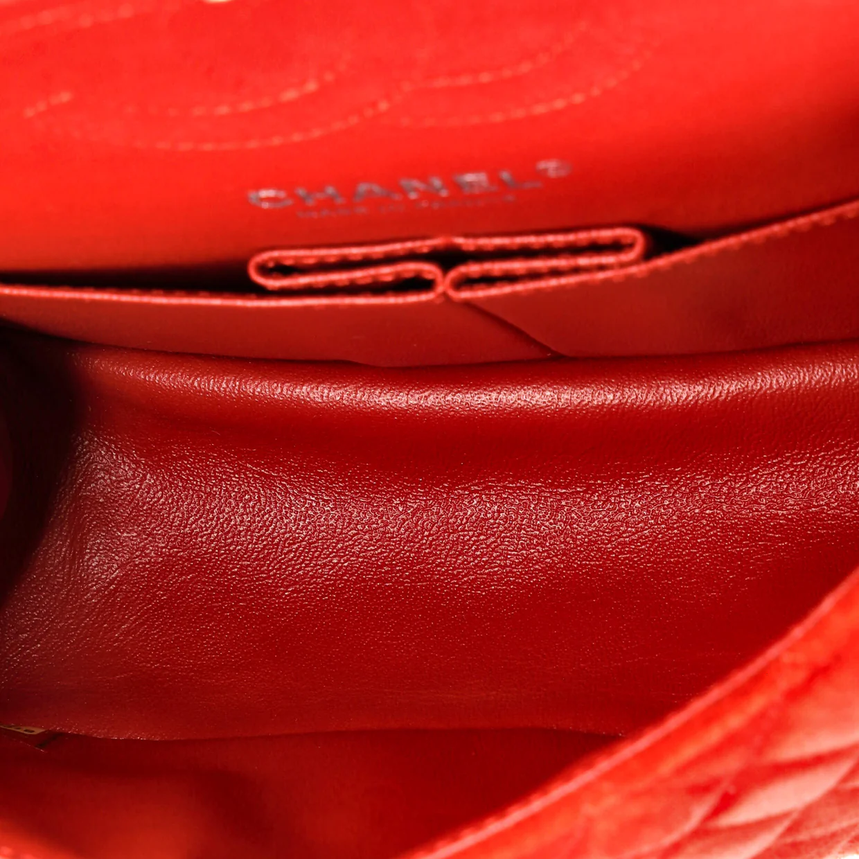 Reissue 2.55 Flap Bag Quilted Suede with Metallic Calfskin 224 - Deep Luxury