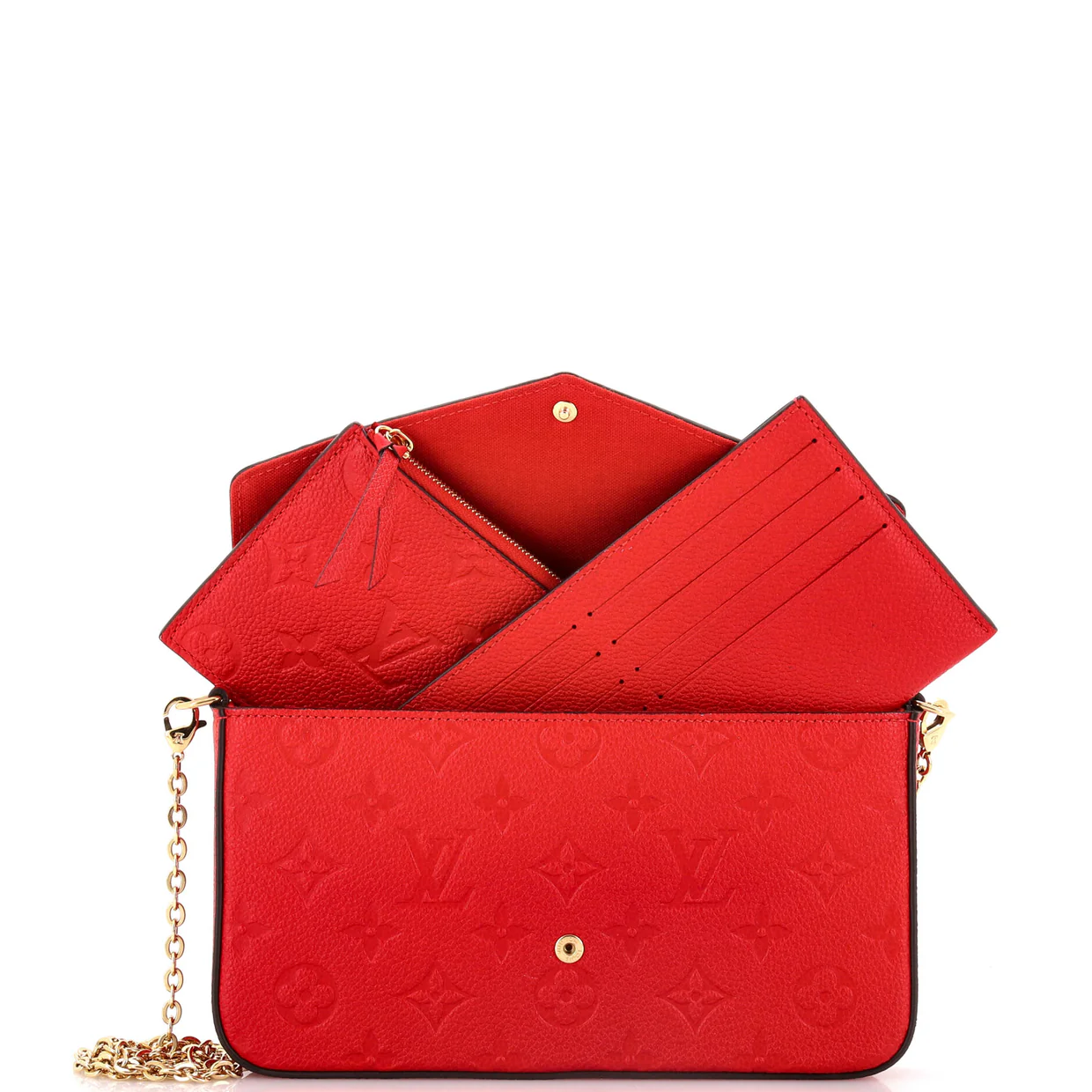 Felicie Pochette Monogram Empreinte Leather - Deep Luxury