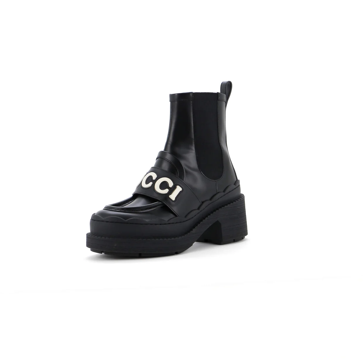 Women's Ornella Logo Ankle Boots Leather - Deep Luxury