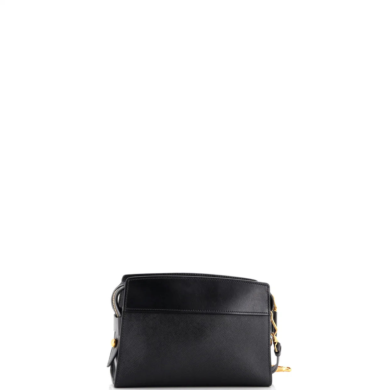 Esplanade Crossbody Bag Saffiano with City Calf Small - Deep Luxury