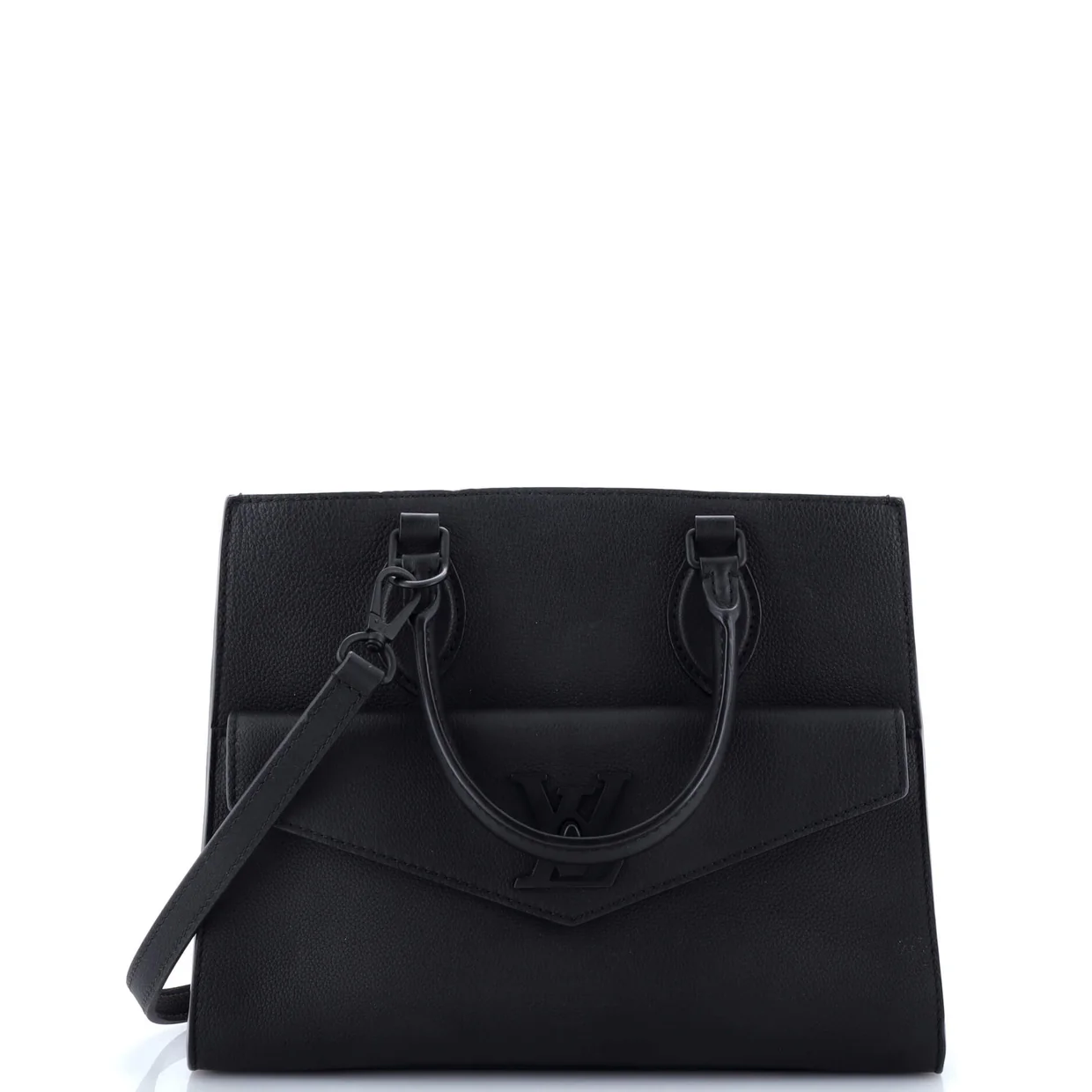 Lockme Monochrome Tote Leather PM - Deep Luxury