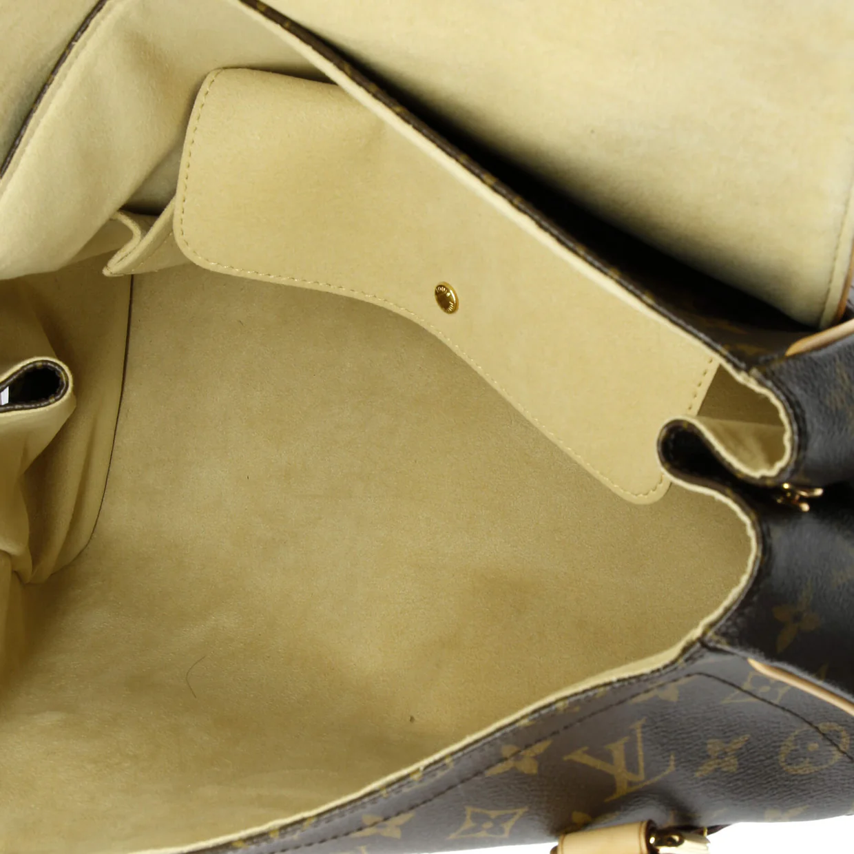 Beverly Handbag Monogram Canvas GM - Deep Luxury