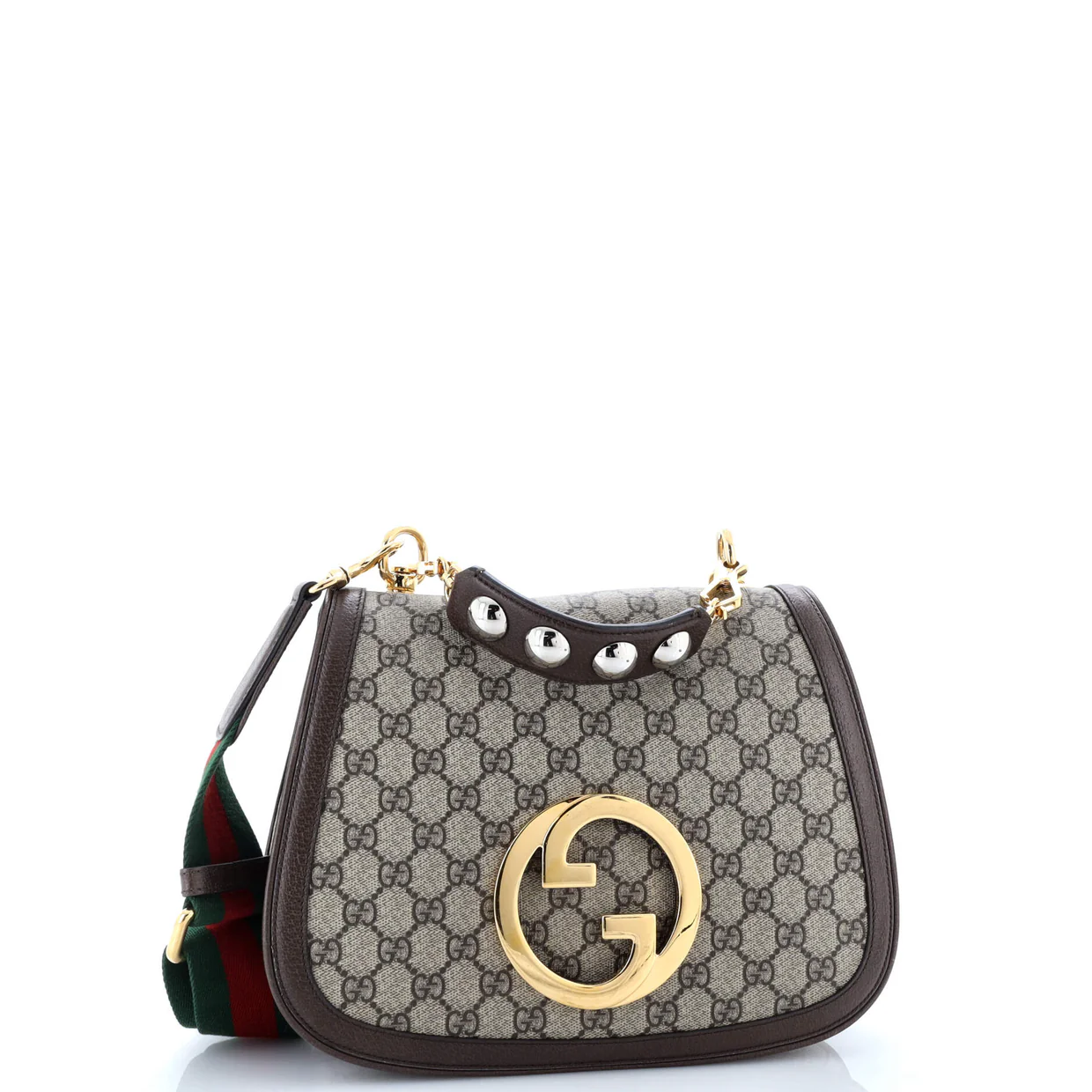 Blondie NM Top Handle Bag GG Coated Canvas Medium - Deep Luxury