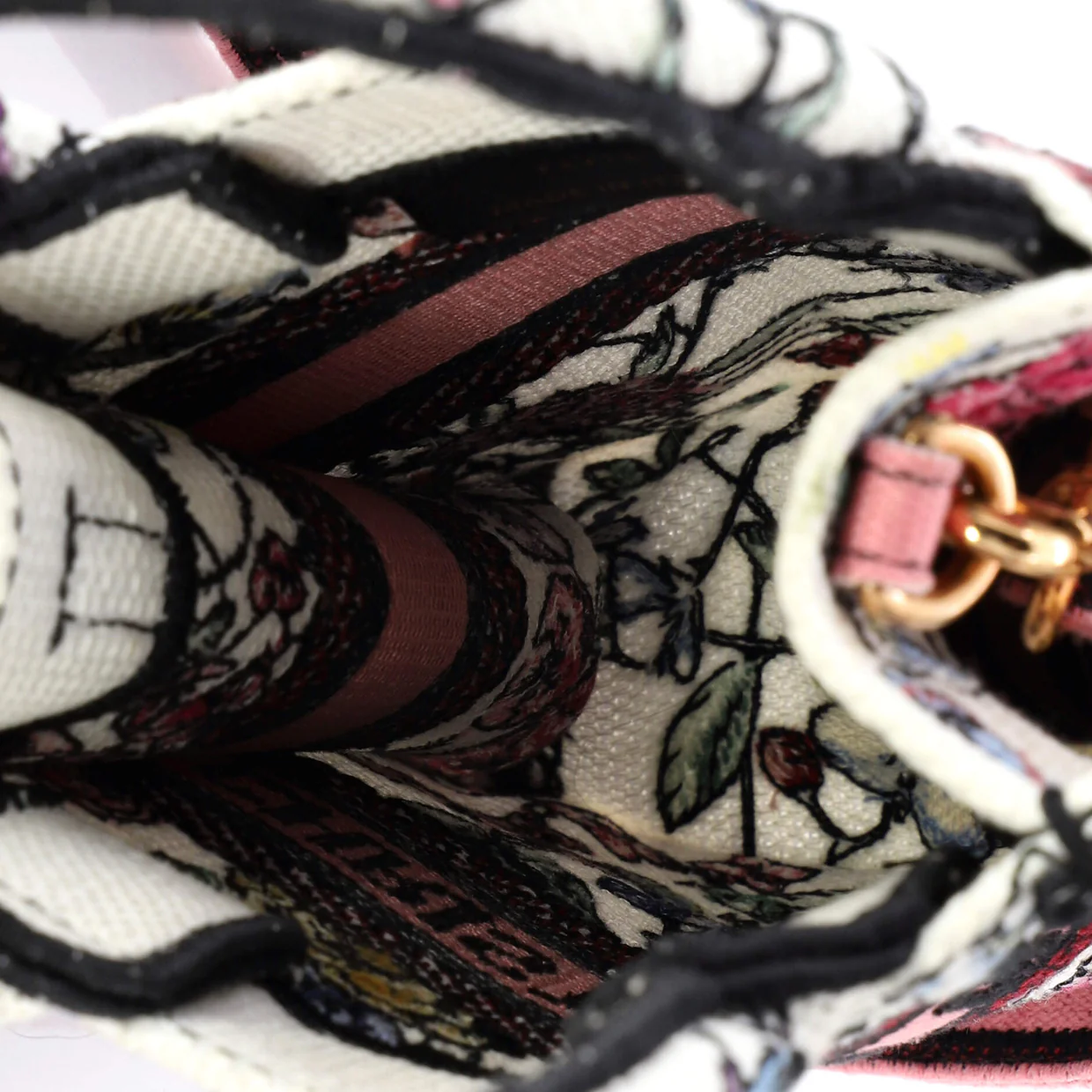 Book Tote Phone Bag Embroidered Canvas Mini - Deep Luxury