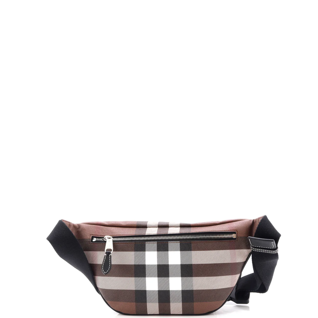 Cason Bum Bag Check E-Canvas Medium - Deep Luxury