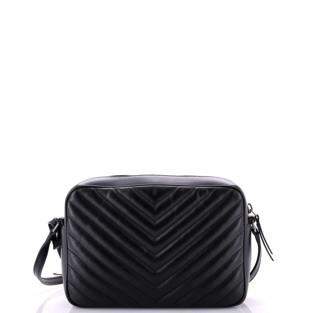 Lou Camera Bag Matelasse Chevron Leather Small - Deep Luxury