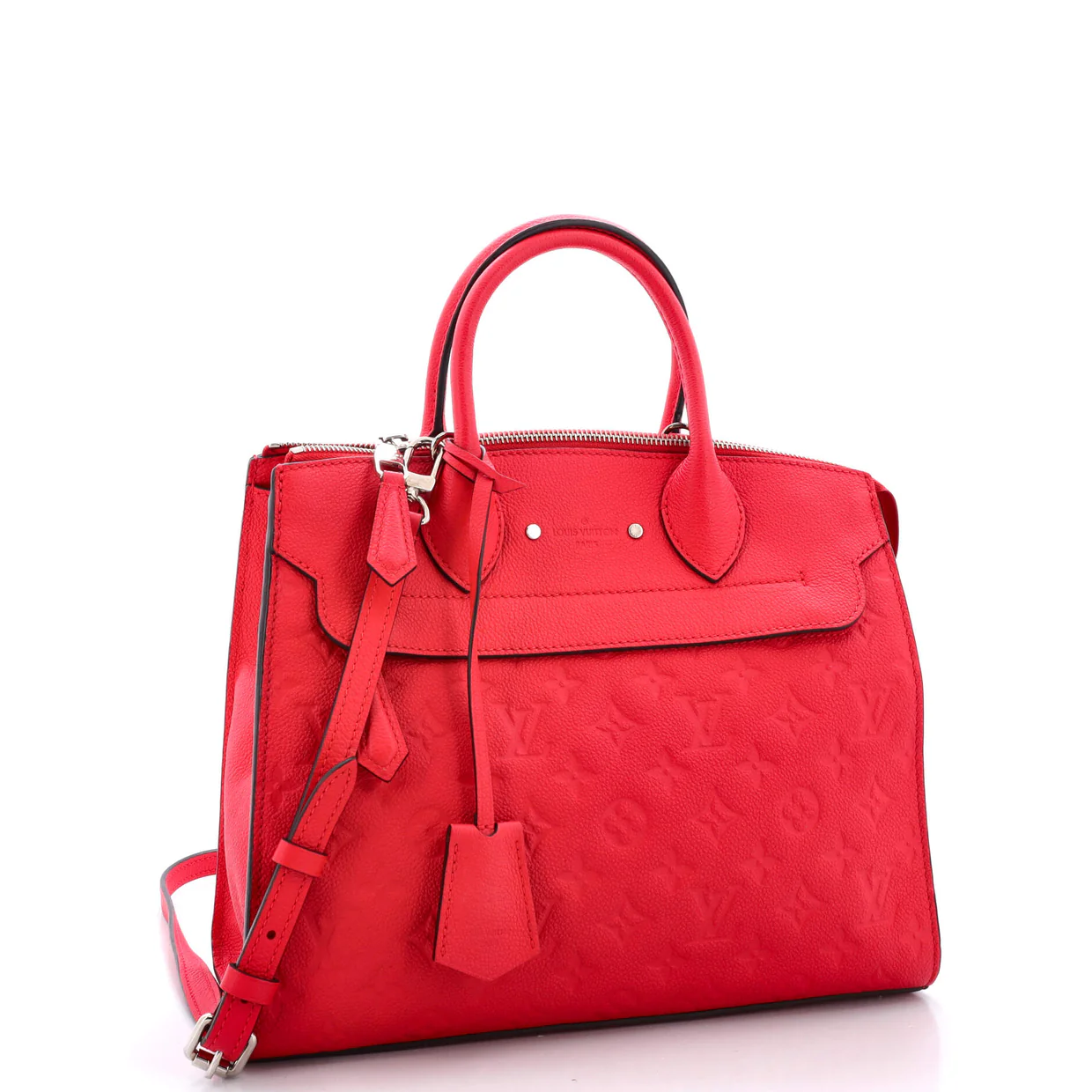 Pont Neuf Handbag Monogram Empreinte Leather MM - Deep Luxury