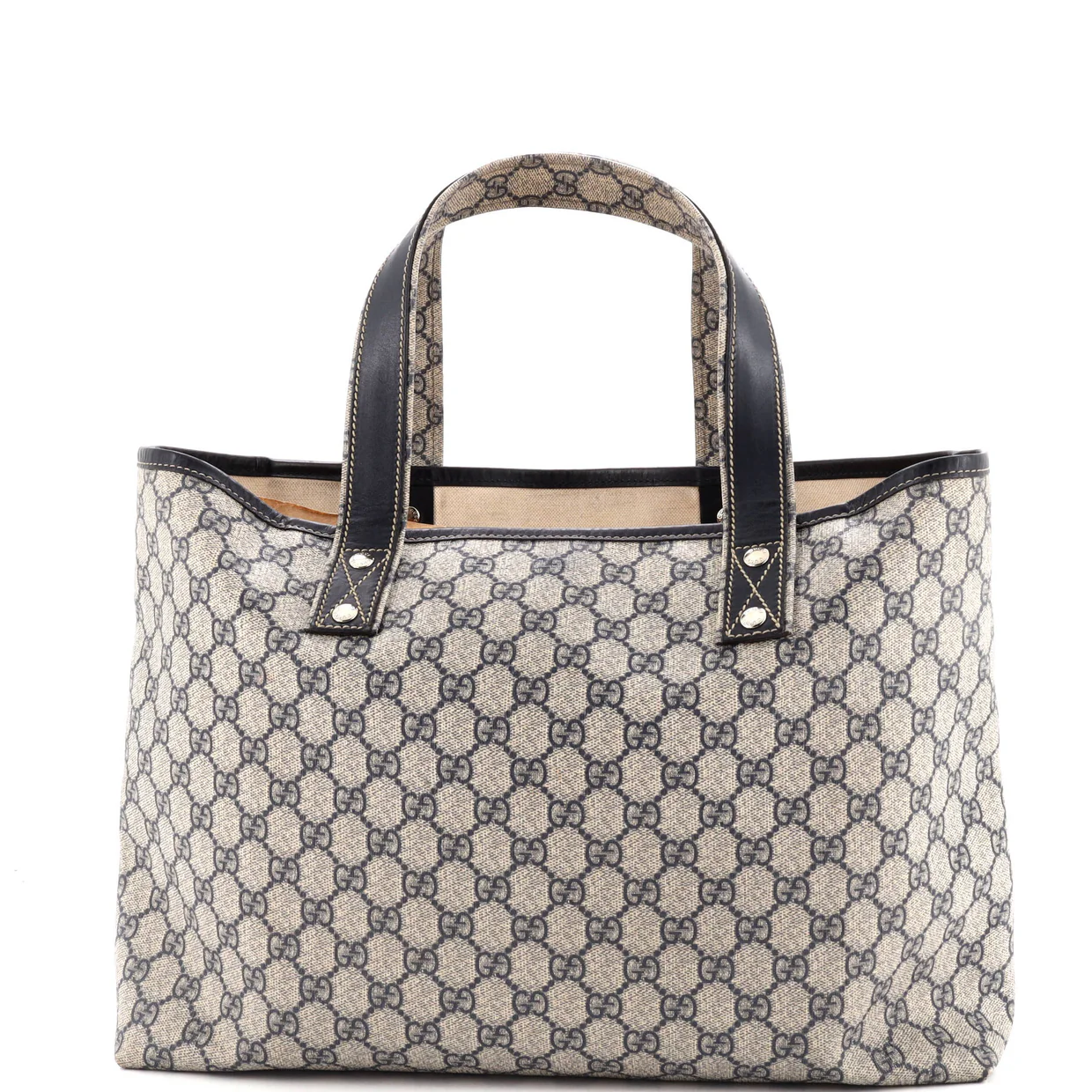 Web Loop Tote GG Coated Canvas Medium - Deep Luxury