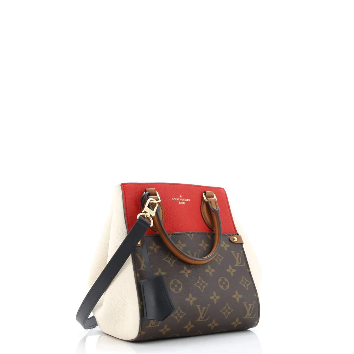 Fold Tote Monogram Canvas and Leather PM - Deep Luxury