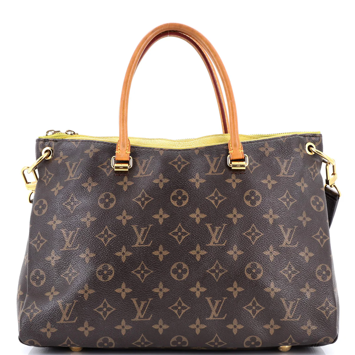 Pallas Tote Monogram Canvas with Leather BB - Deep Luxury