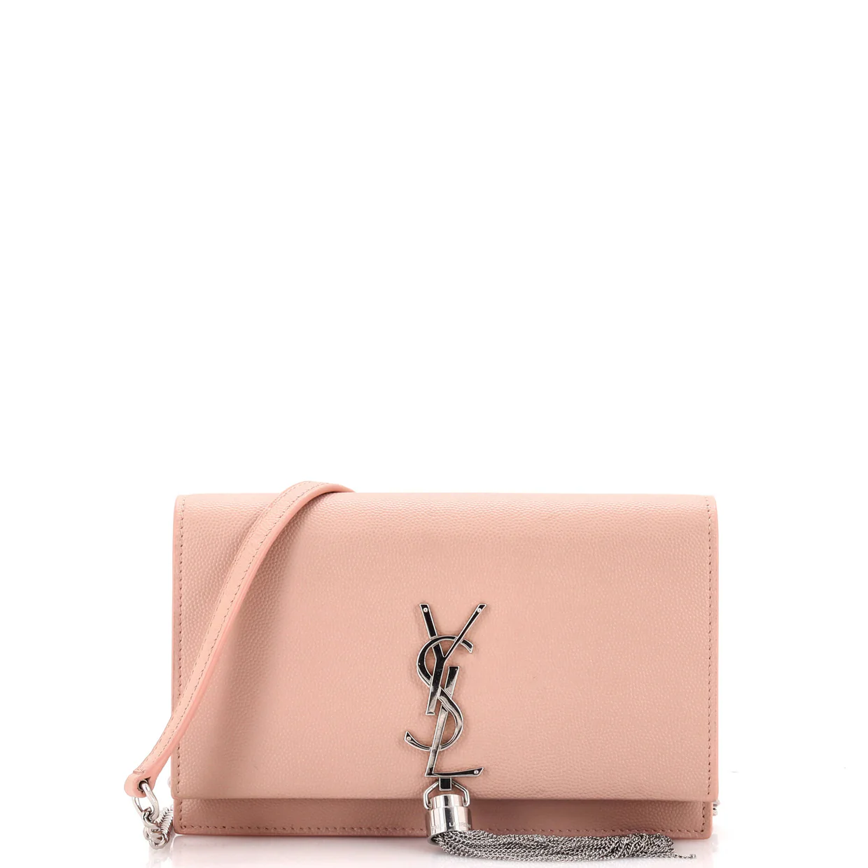 Classic Monogram Tassel Crossbody Bag Grainy Leather Small - Deep Luxury