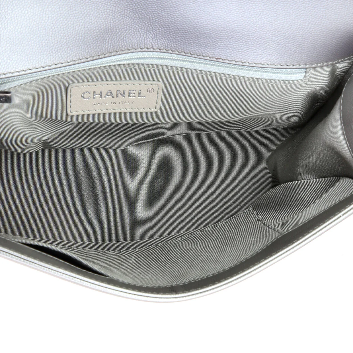 Boy Flap Bag Chevron Caviar New Medium - Deep Luxury