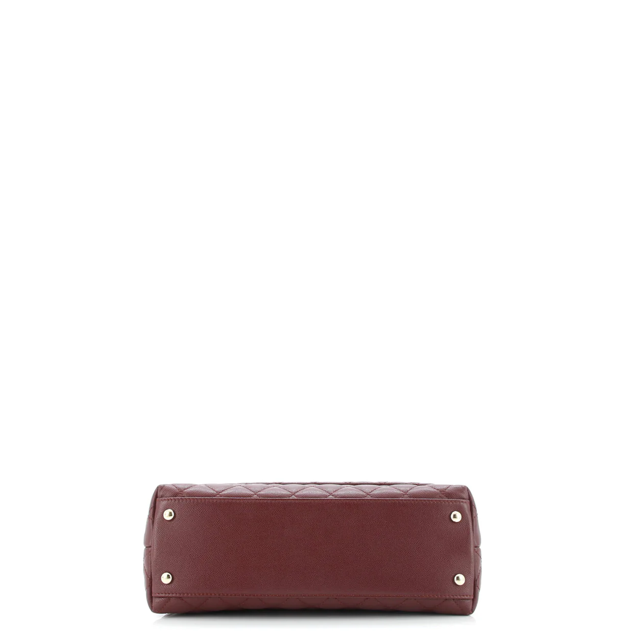 Coco Top Handle Bag Quilted Caviar Small - Deep Luxury