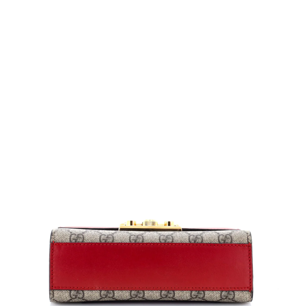 Padlock Shoulder Bag GG Coated Canvas and Leather Small - Deep Luxury