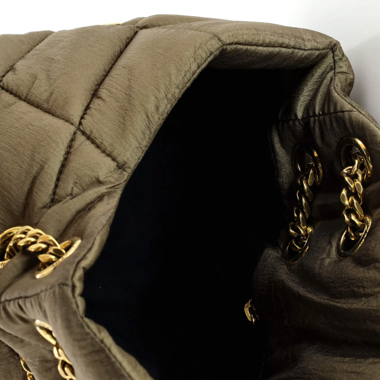 Loulou Puffer Shoulder Bag Quilted Nylon Small - Deep Luxury