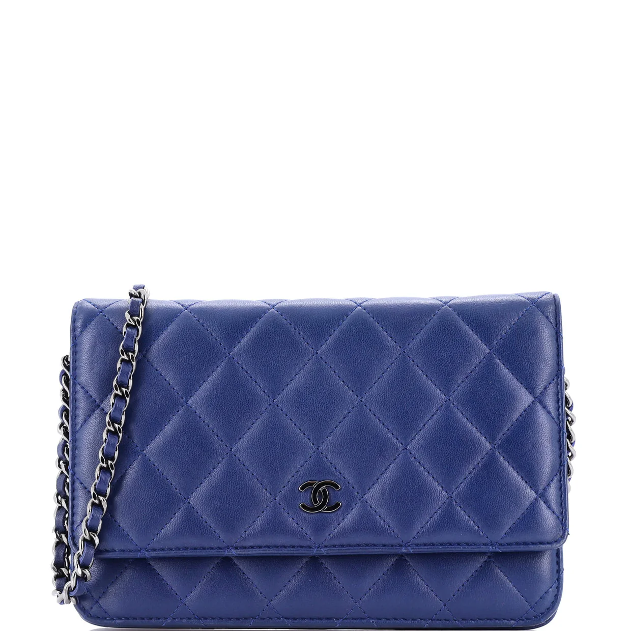 Wallet on Chain Quilted Lambskin - Deep Luxury