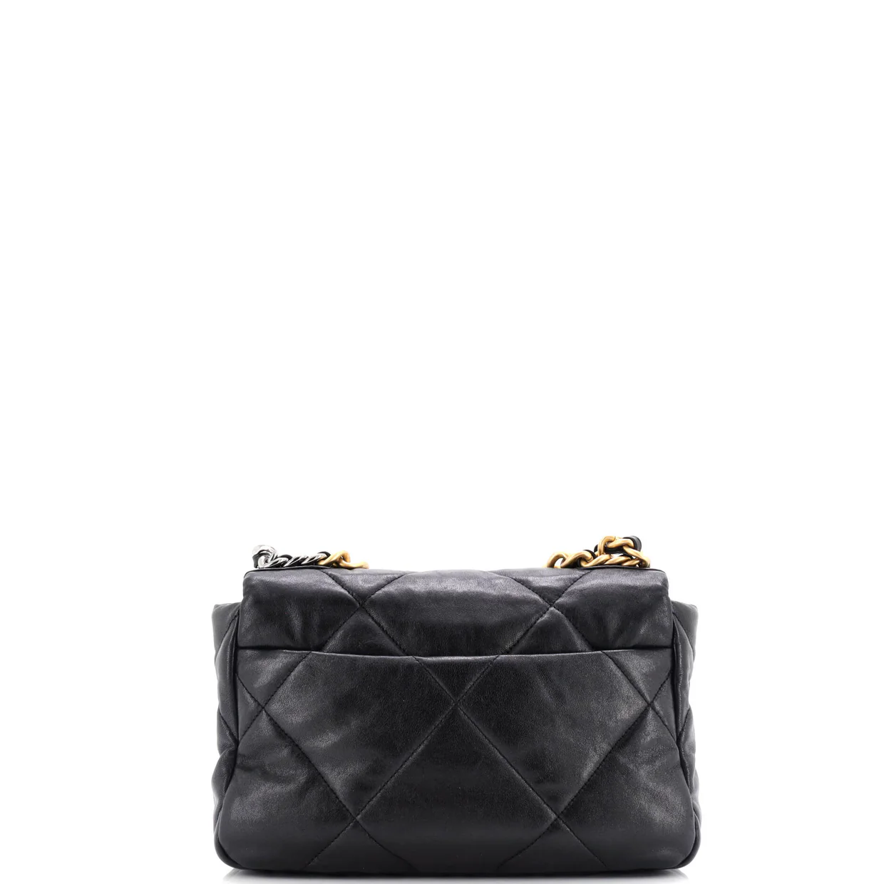 19 Flap Bag Quilted Leather Medium - Deep Luxury