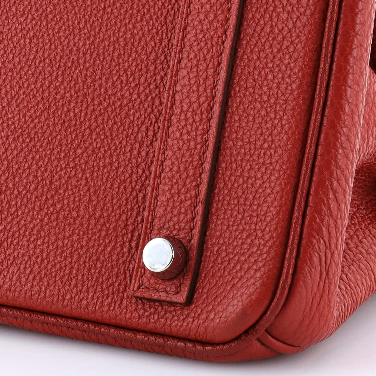 Birkin Handbag Rouge Garance Togo with Palladium Hardware 30 - Deep Luxury