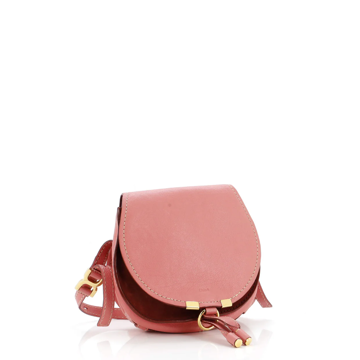 Marcie Nude Crossbody Bag Leather Small - Deep Luxury