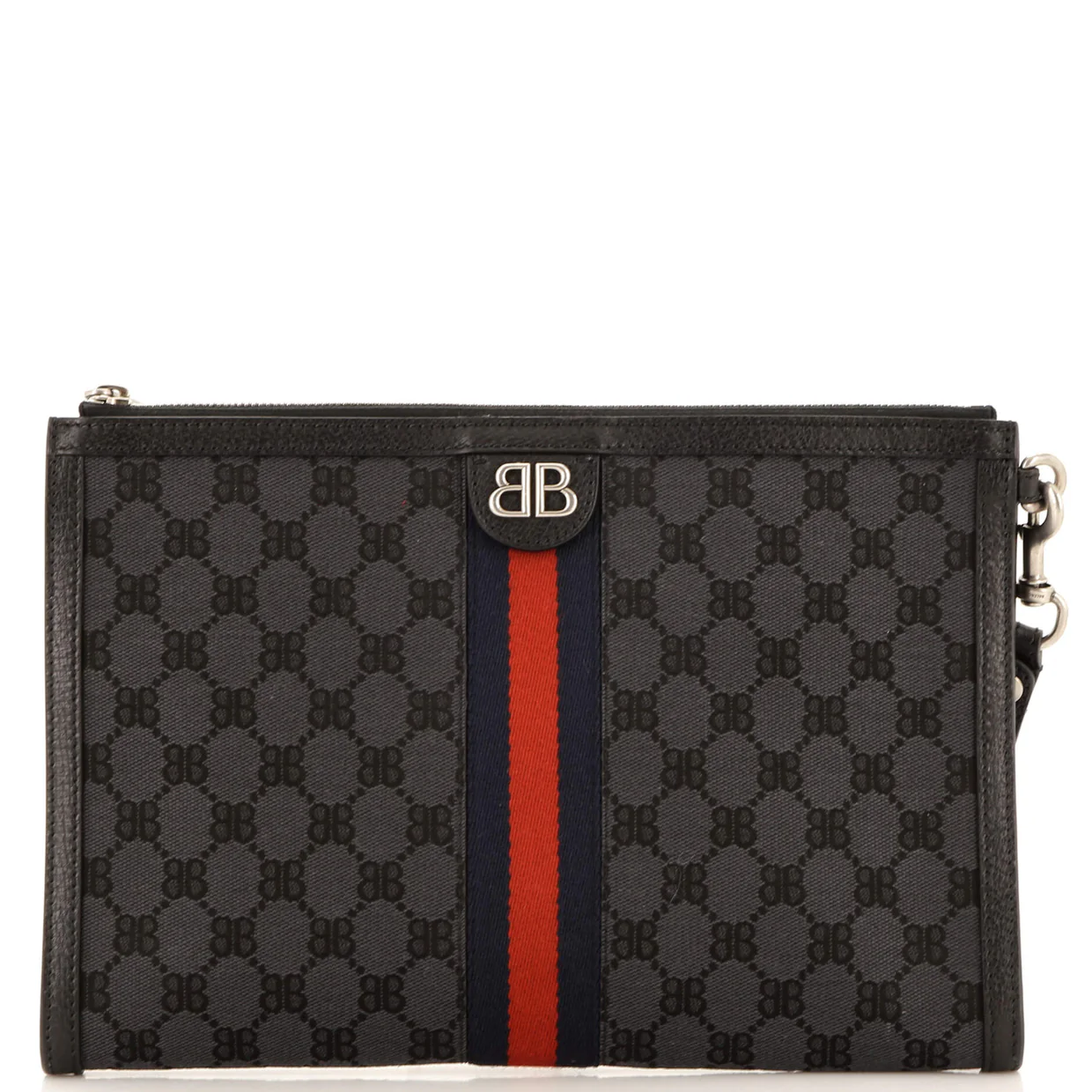x Gucci The Hacker Project Web Wristlet Clutch BB Canvas - Deep Luxury