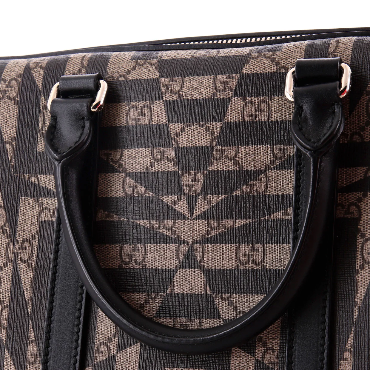 Eden Briefcase Caleido GG Coated Canvas Large - Deep Luxury