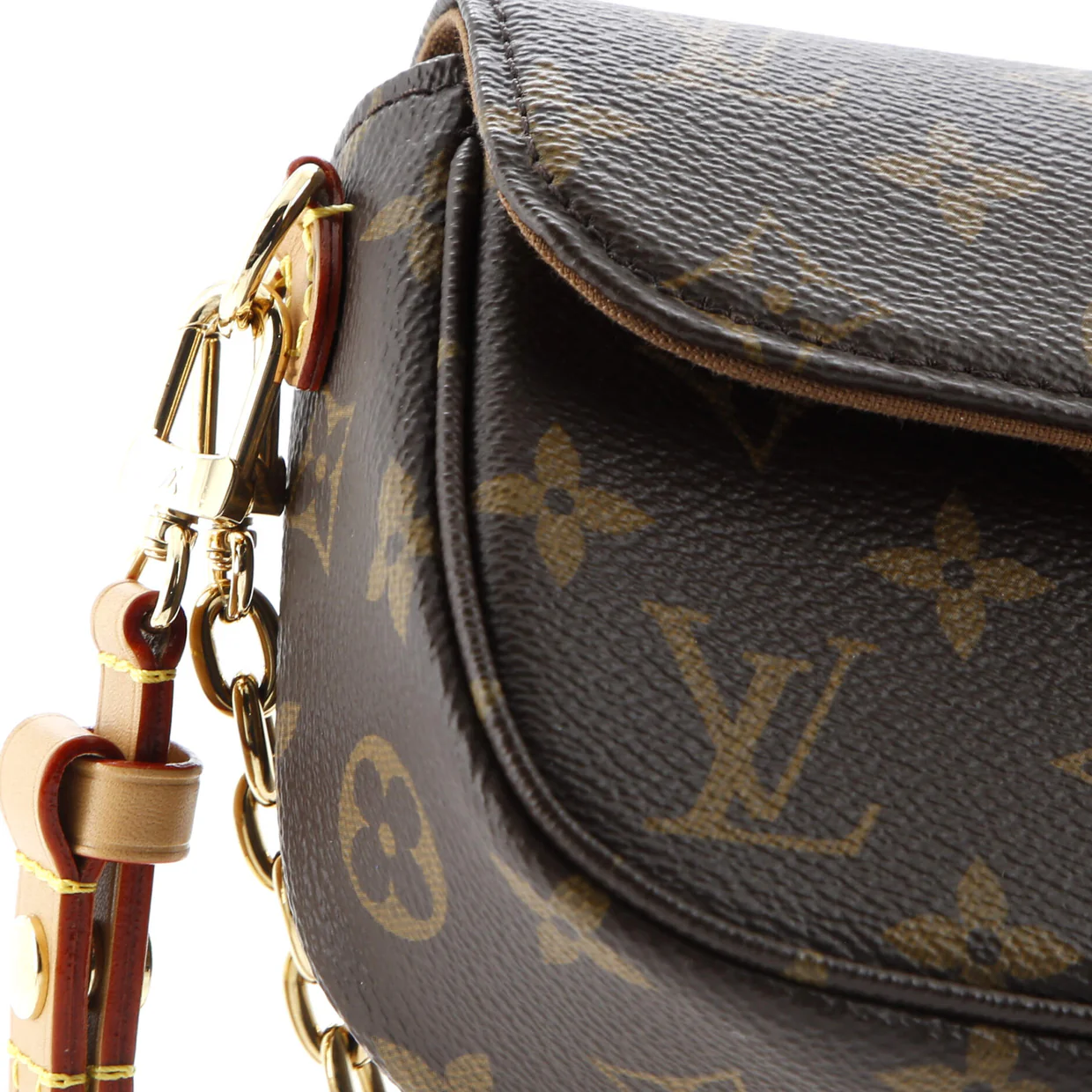 Ivy Wallet on Chain Monogram Canvas - Deep Luxury