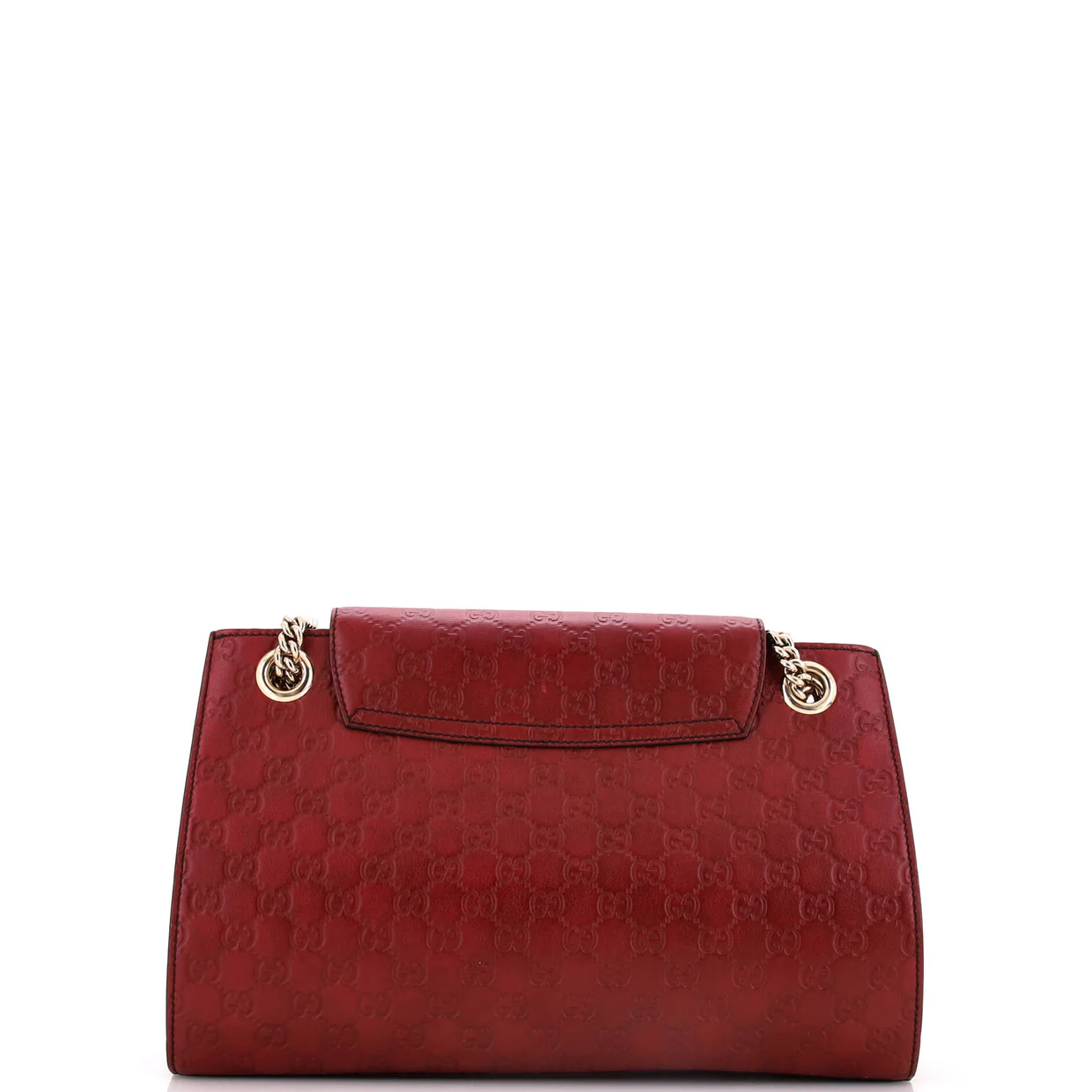 Emily Chain Flap Shoulder Bag Guccissima Leather Large - Deep Luxury