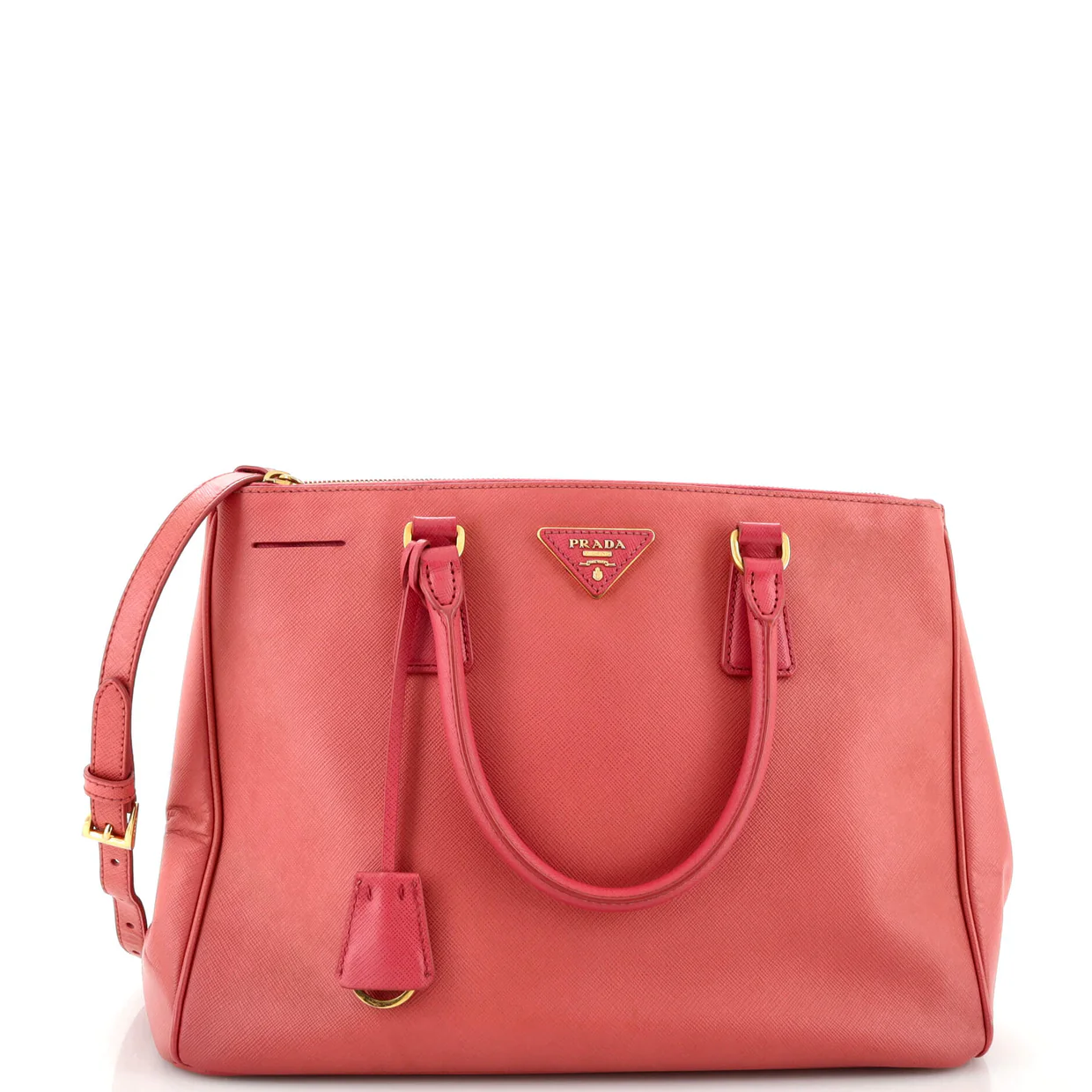 Galleria Double Zip Tote Saffiano Leather Medium - Deep Luxury